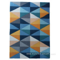 Hand Tufted Carpet with Geometry Design